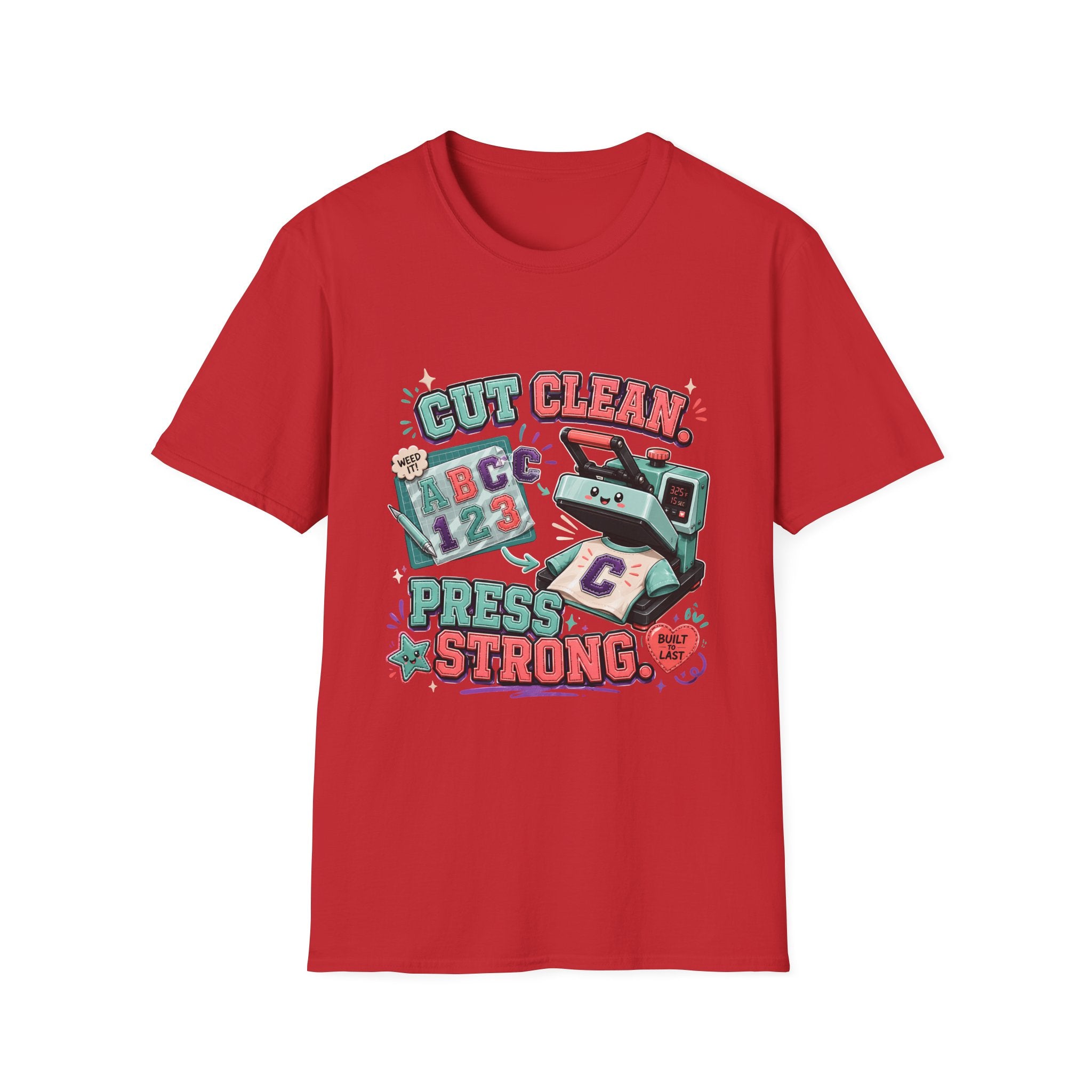 "Cut Clean, Press Strong" | Embroidery Aplliqué Cleaner T-Shirt