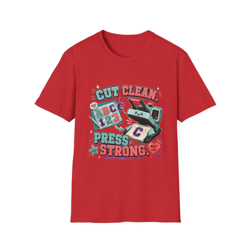 "Cut Clean, Press Strong" | Embroidery Aplliqué Cleaner T-Shirt