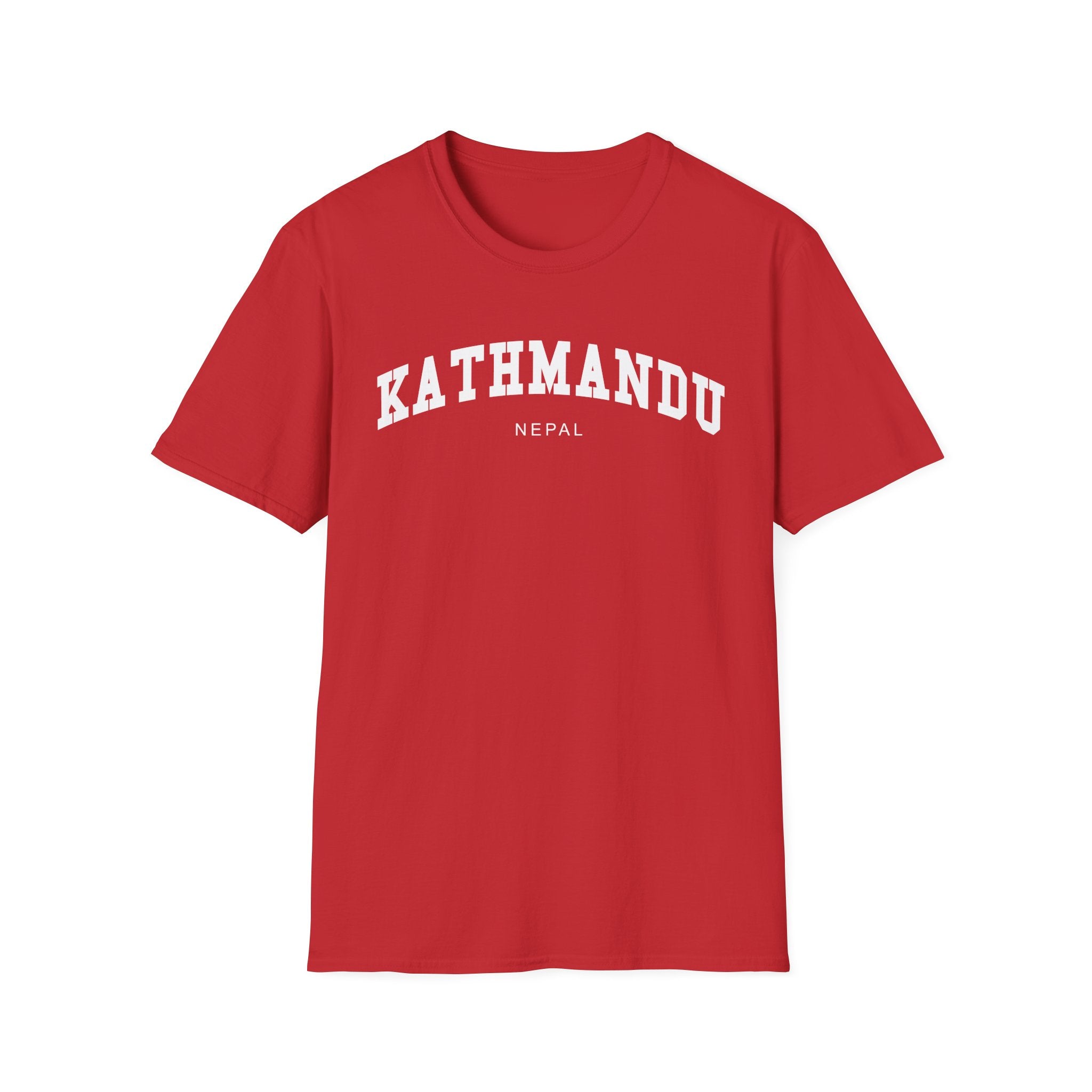 Kathmandu Nepal Varsity T-Shirt – Unisex Travel & Heritage Tee