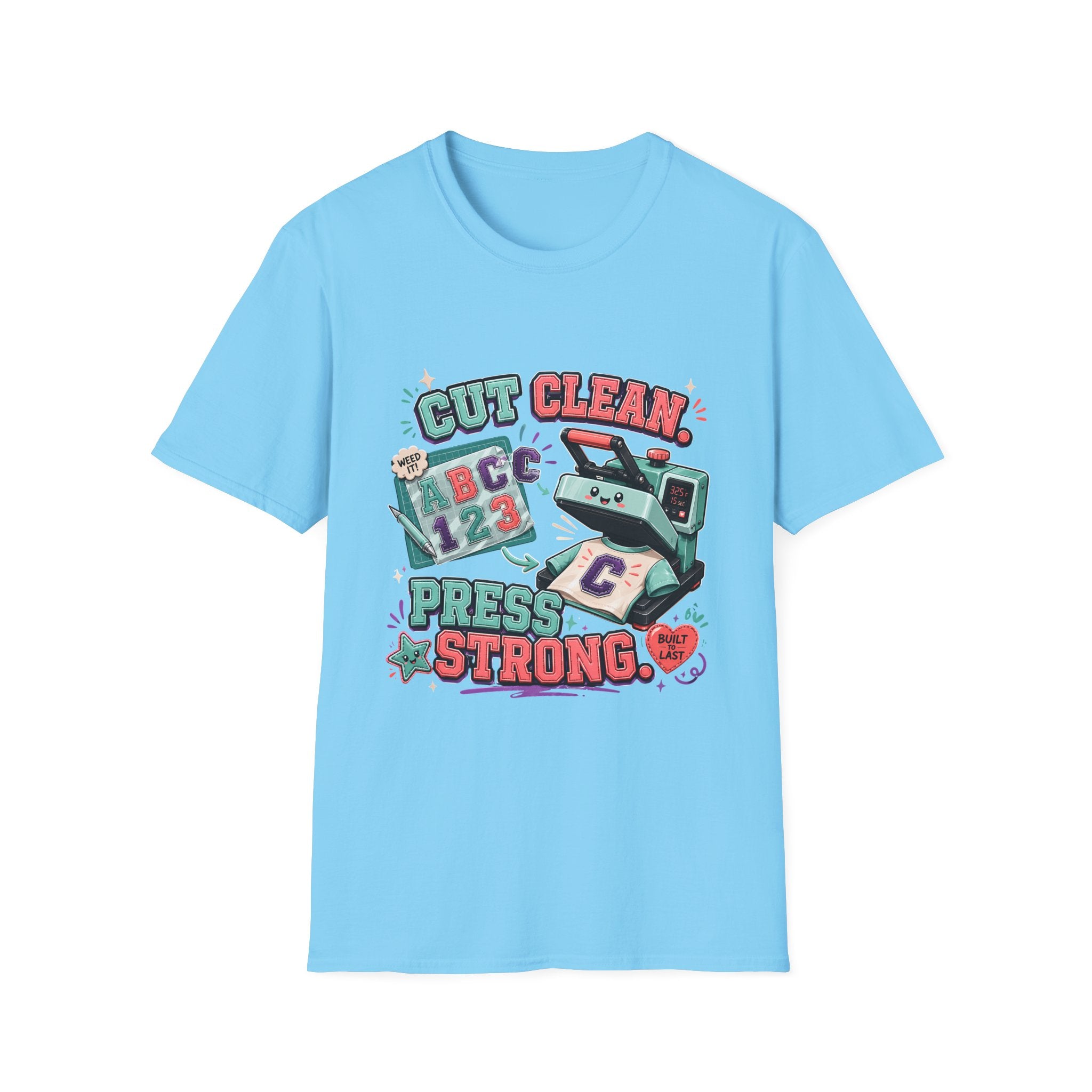 "Cut Clean, Press Strong" | Embroidery Aplliqué Cleaner T-Shirt
