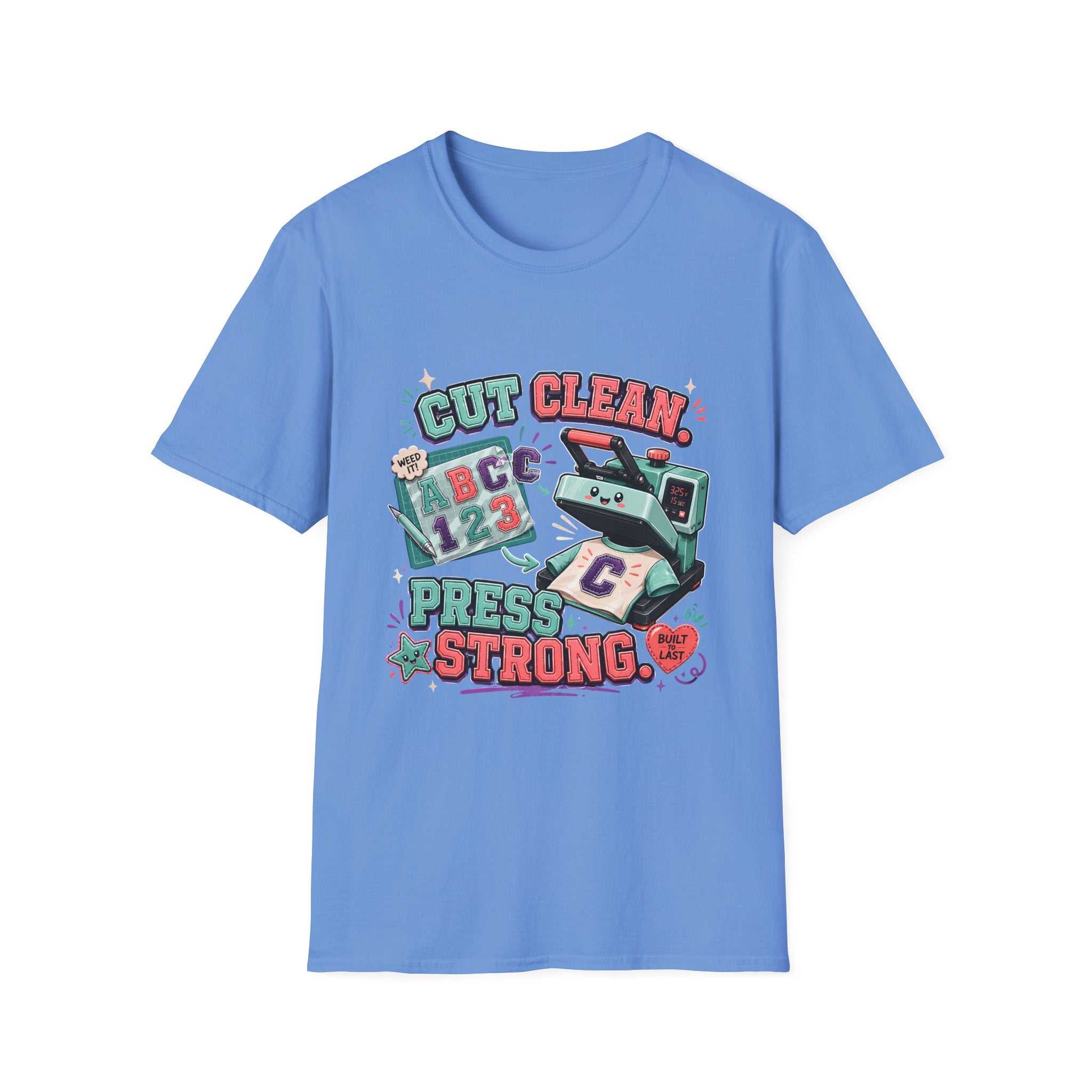 "Cut Clean, Press Strong" | Embroidery Aplliqué Cleaner T-Shirt