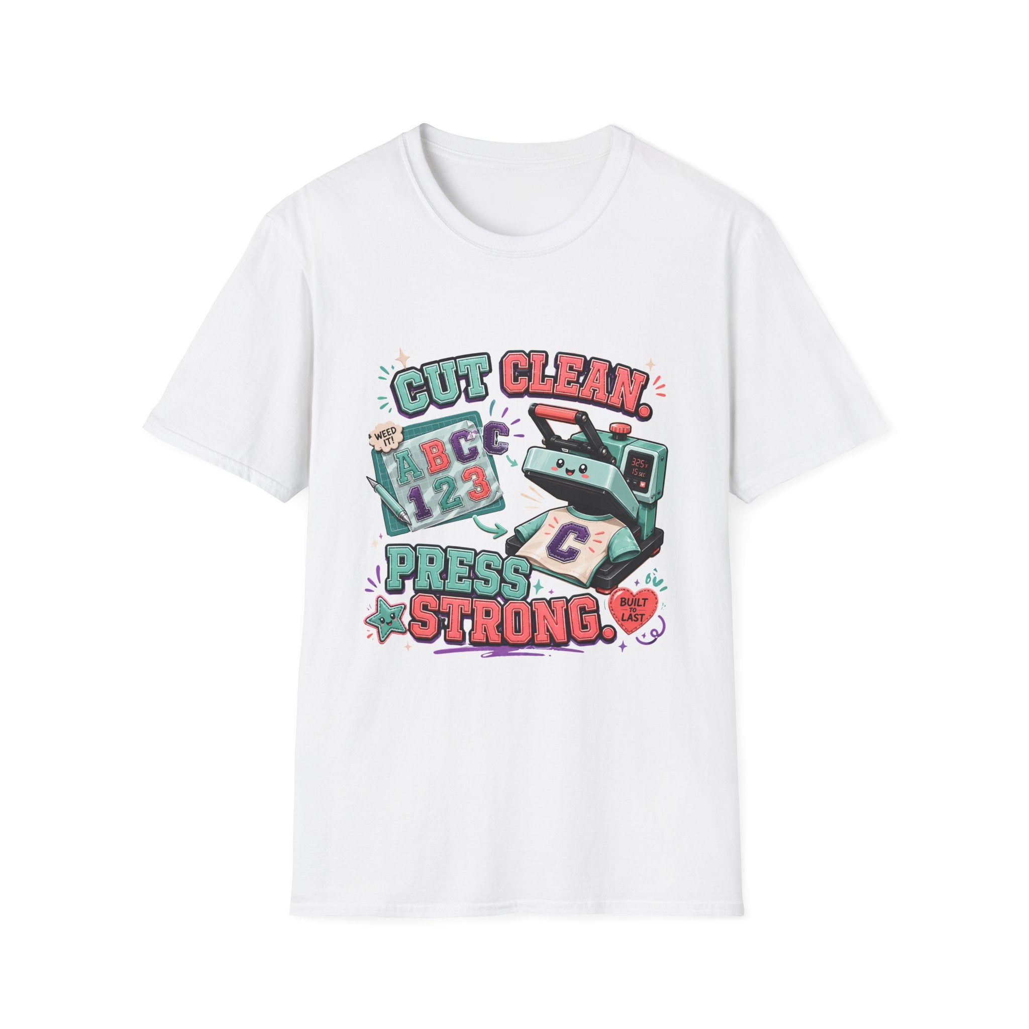 "Cut Clean, Press Strong" | Embroidery Aplliqué Cleaner T-Shirt