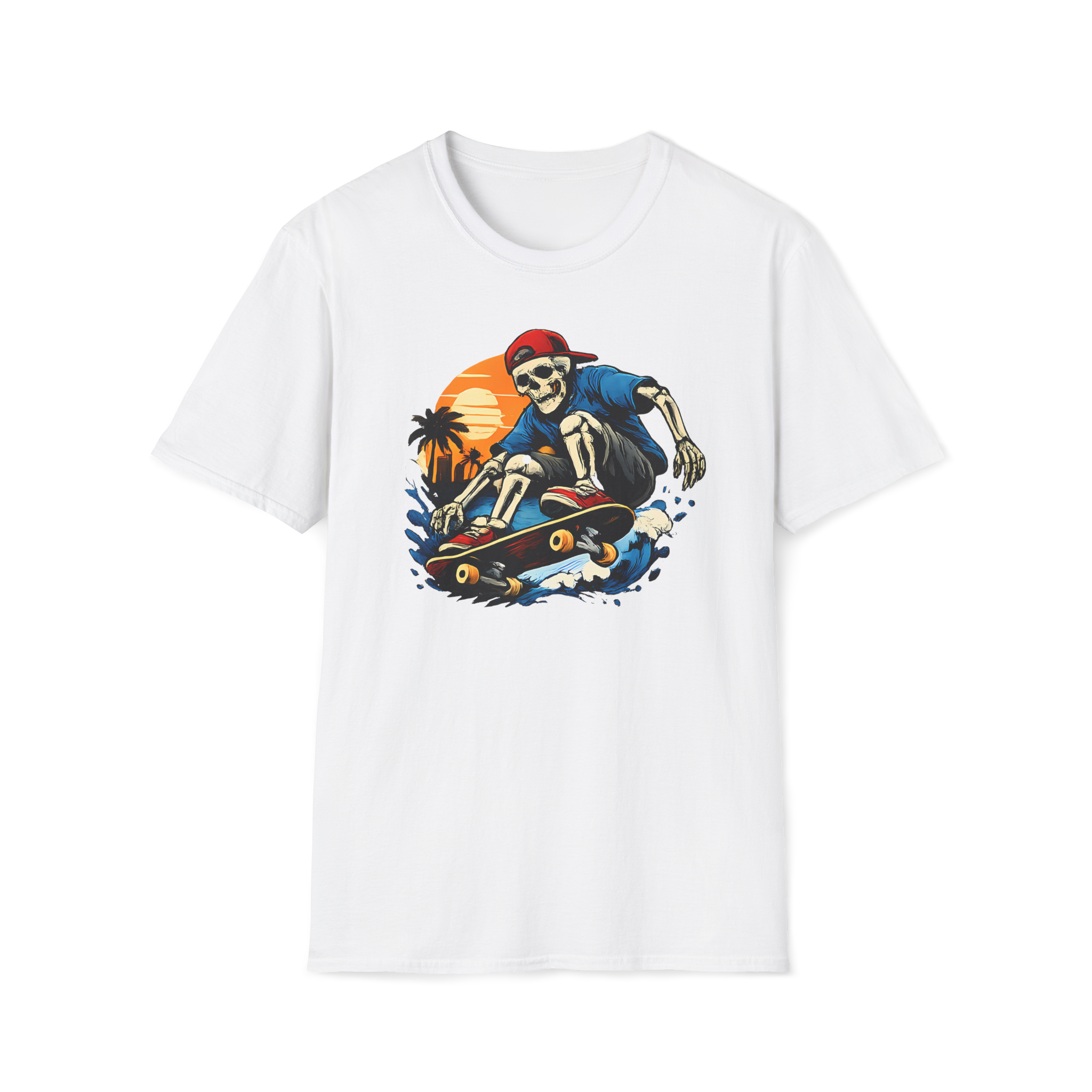 Sunset Skeleton Skate T-Shirt